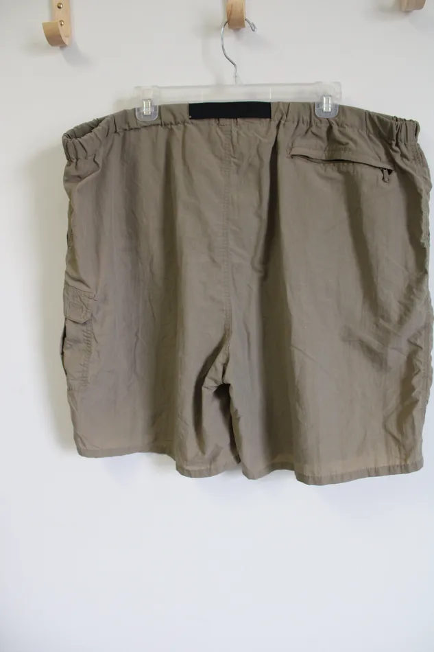 Jubilee Thrift Earrings Olive Green Nylon Shorts XXL
