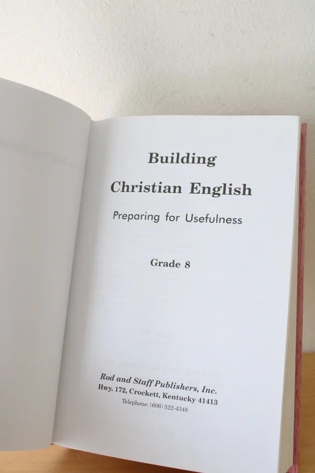 Jubilee Thrift English 8 Preparing For Usefulness Building Christian English Series Necklaces
