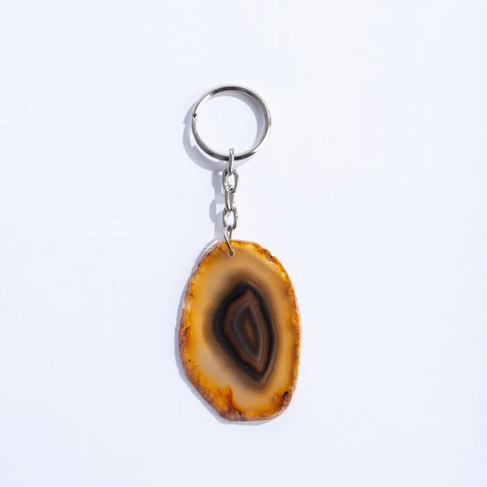 Key Chain Agate Slab GEOCENTRAL Necklaces