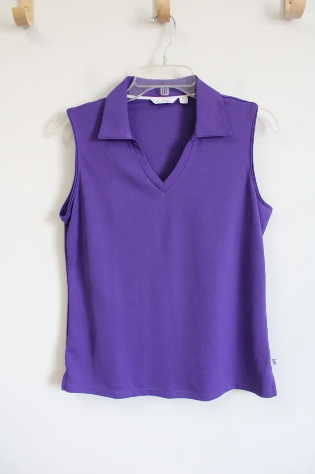 Lady Hagen Earrings Lady Hagen Sleeveless Purple Active Tank M