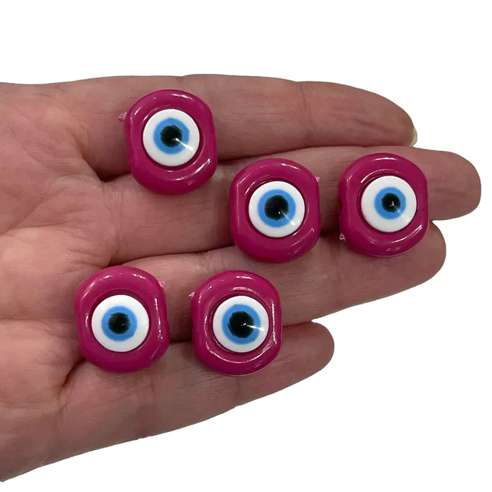 Large Hole Evil Eye Resin Beads 20mm Beads 36mm Hole 5 Beads in a Pack Peppy Beads Necklaces Large Hole Evil Eye Resin Beads 20mm Beads 36mm Hole 5 Beads in a Pack Peppy Beads Necklaces
