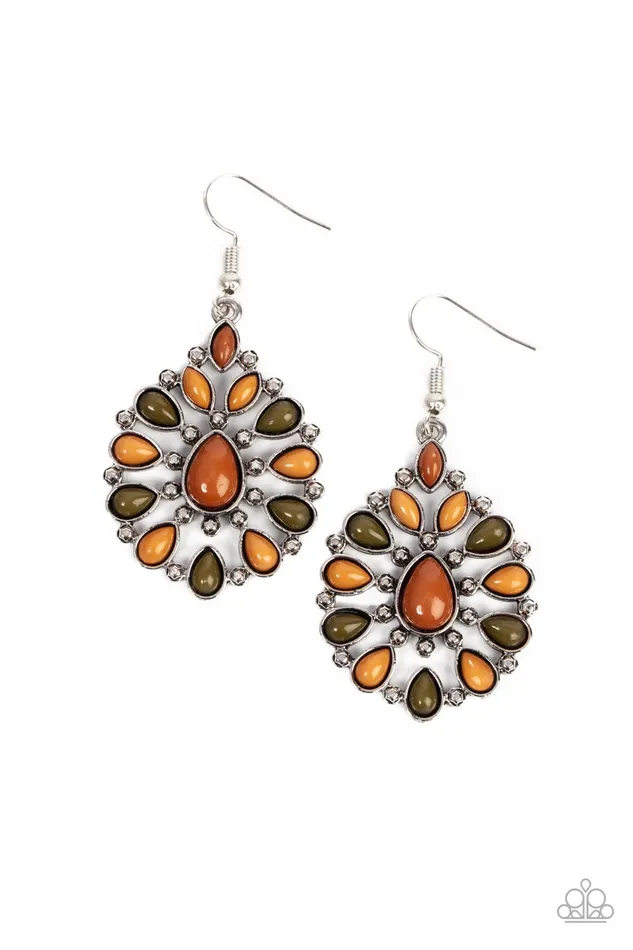 Lively Luncheon Multi Paparazzi Accessories Earrings