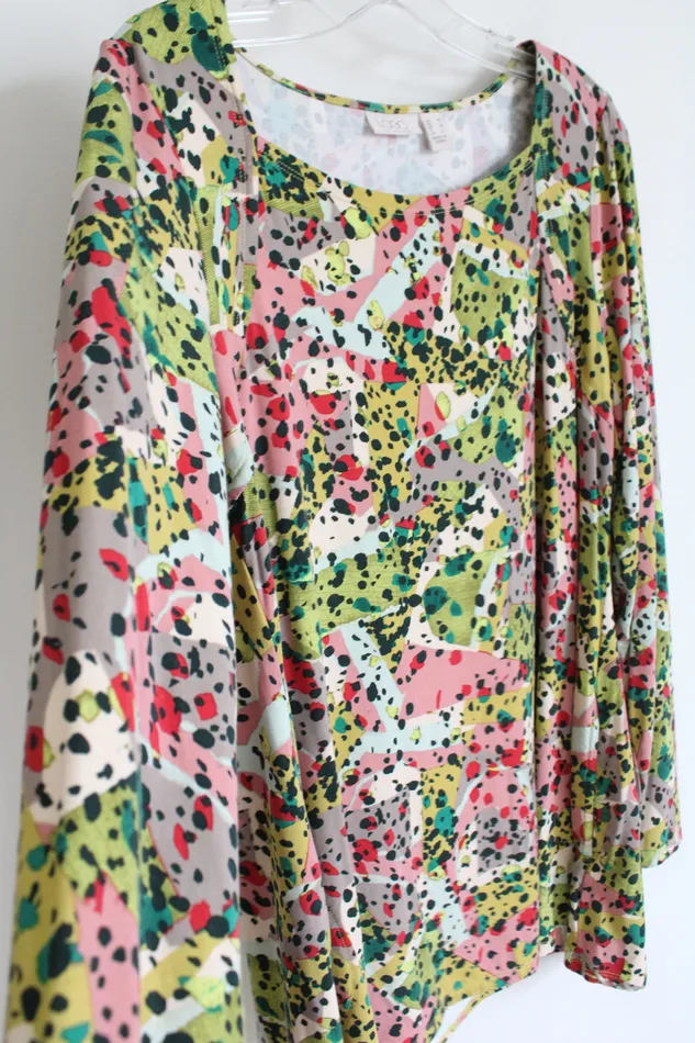 LOGO Earrings Logo MultiColored Patterned Long Sleeved Top M