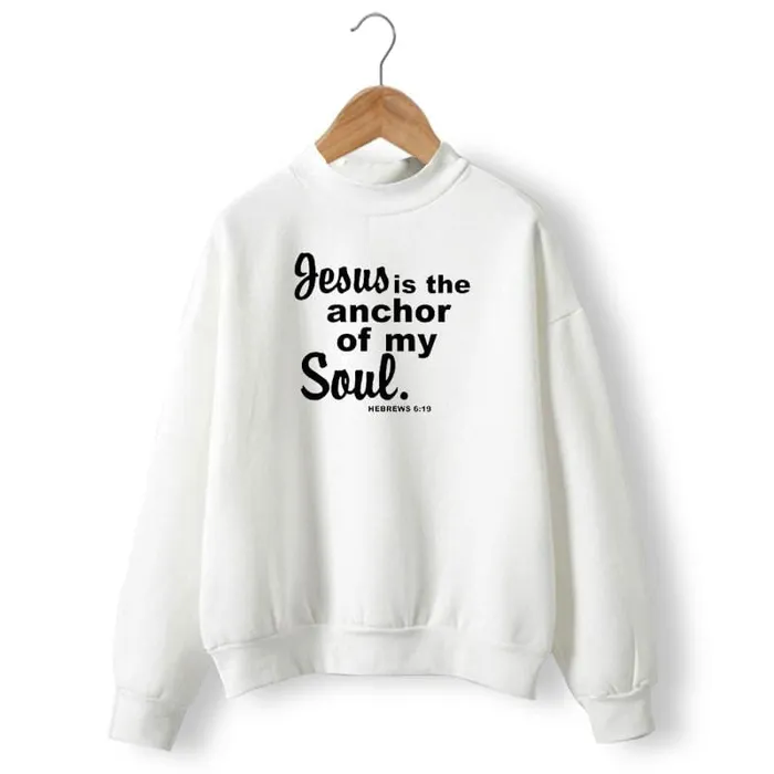 Lords Guidance Earrings Christian Sweatshirt br Jesus Is The Anchor