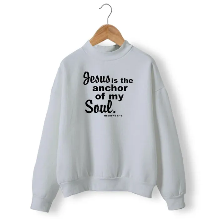 Lords Guidance Earrings Christian Sweatshirt br Jesus Is The Anchor