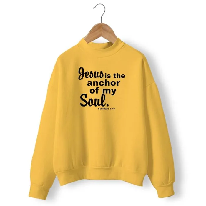 Lords Guidance Earrings Christian Sweatshirt br Jesus Is The Anchor