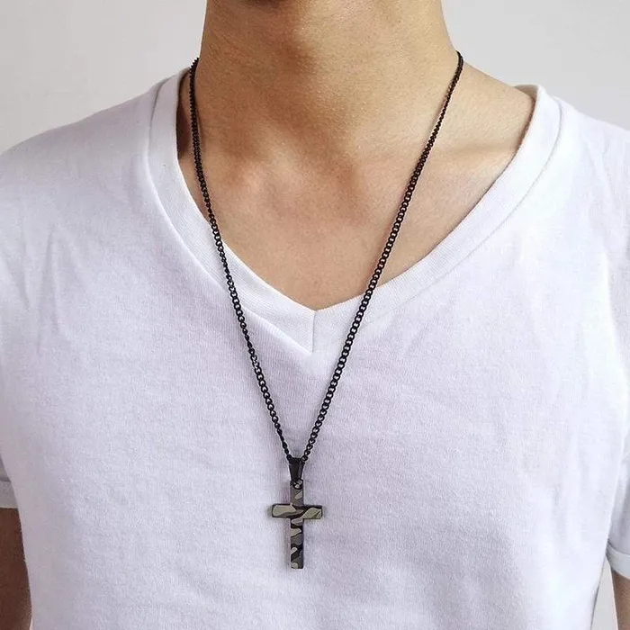 Lords Guidance Mens Christian Necklace br Camo Necklaces