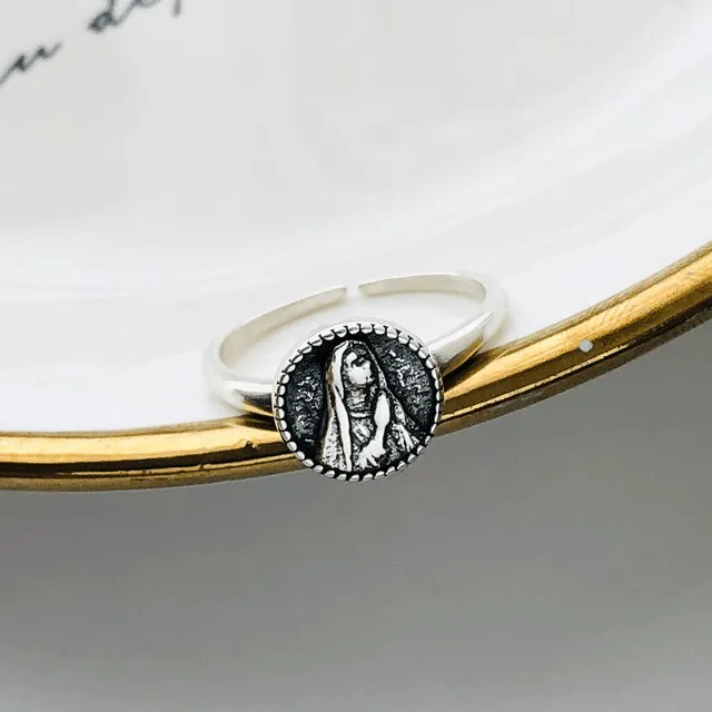 Lords Guidance Rings Adjustable Religious Our Lady Ring