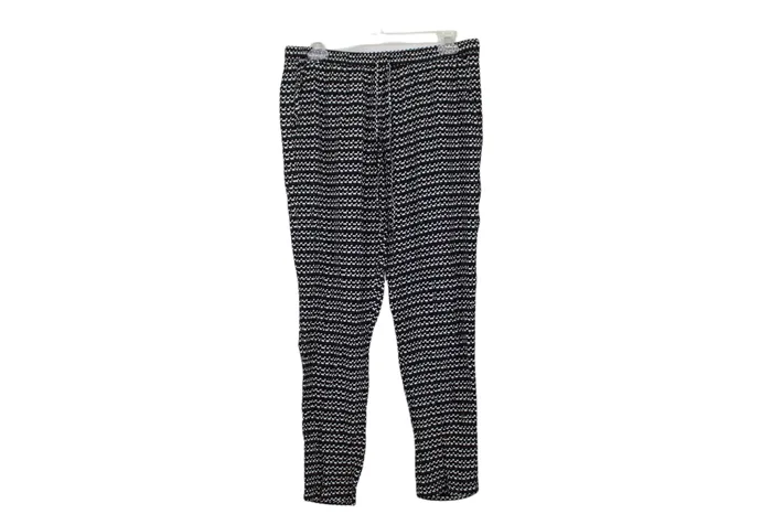 Max Studio Black White Lightweight Summer Pants M Max Studio Rings