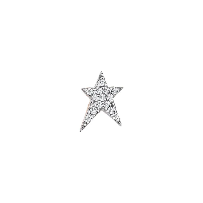 Maxi Pave Struck Star Stud Earring Kismet by Milka Earrings