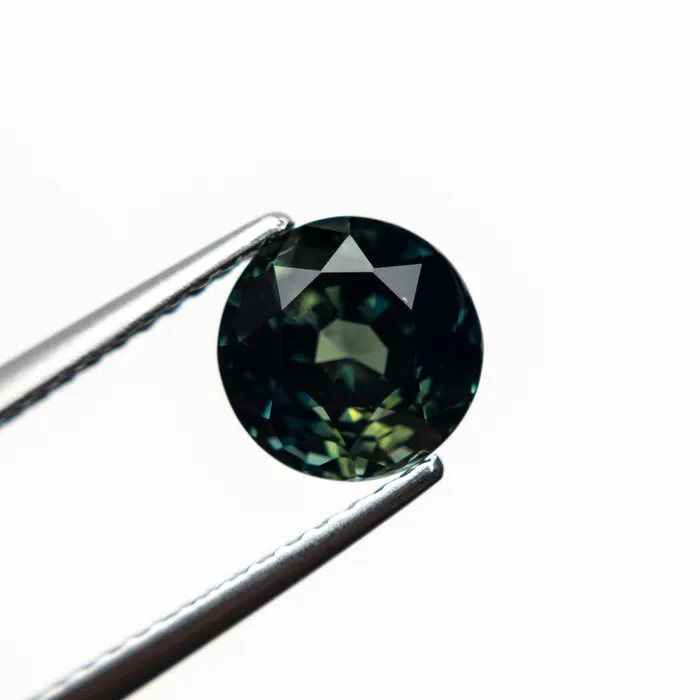 Misfit Gems Teal Brilliant Sapphire 210ct Round Rings