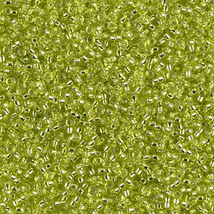 Miyuki Seed Beads 150 0014 Chartreuse Silver Lined 10 Gr Peppy Beads Rings
