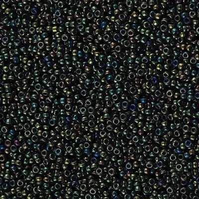 Miyuki Seed Beads 150 0453 Metallic Forest Green Iris 10 Gr Peppy Beads Rings Miyuki Seed Beads 150 0453 Metallic Forest Green Iris 10 Gr Peppy Beads Rings