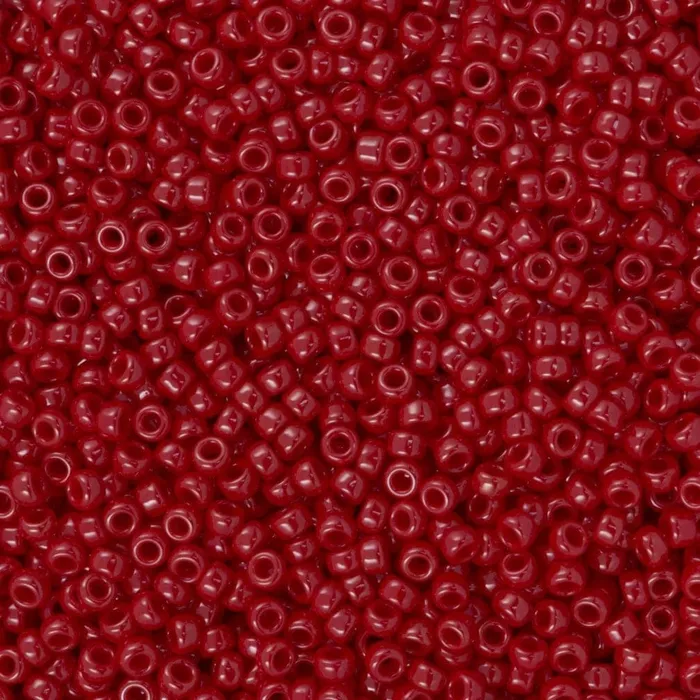 Miyuki Seed Beads 80 Red Opaque Luster 0426 Peppy Beads Earrings