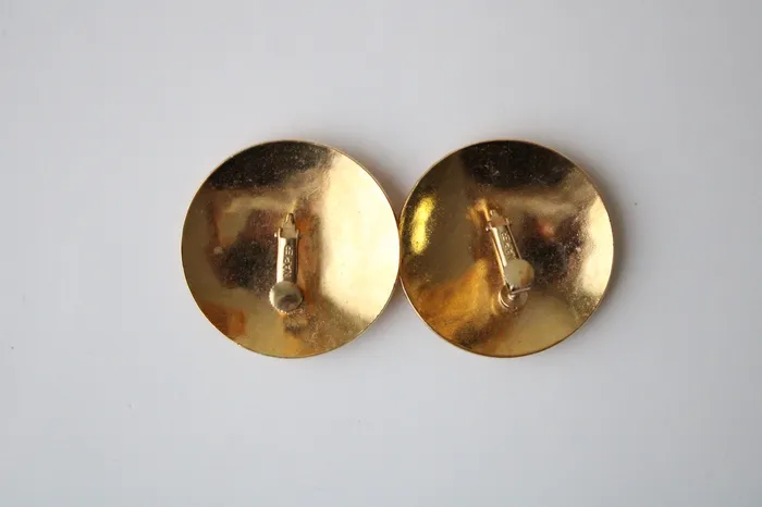 Napier Hammered Gold Clip On Earrings Napier Earrings