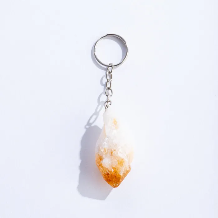 Necklaces GEOCENTRAL GeoCentral Citrine Key FobChain