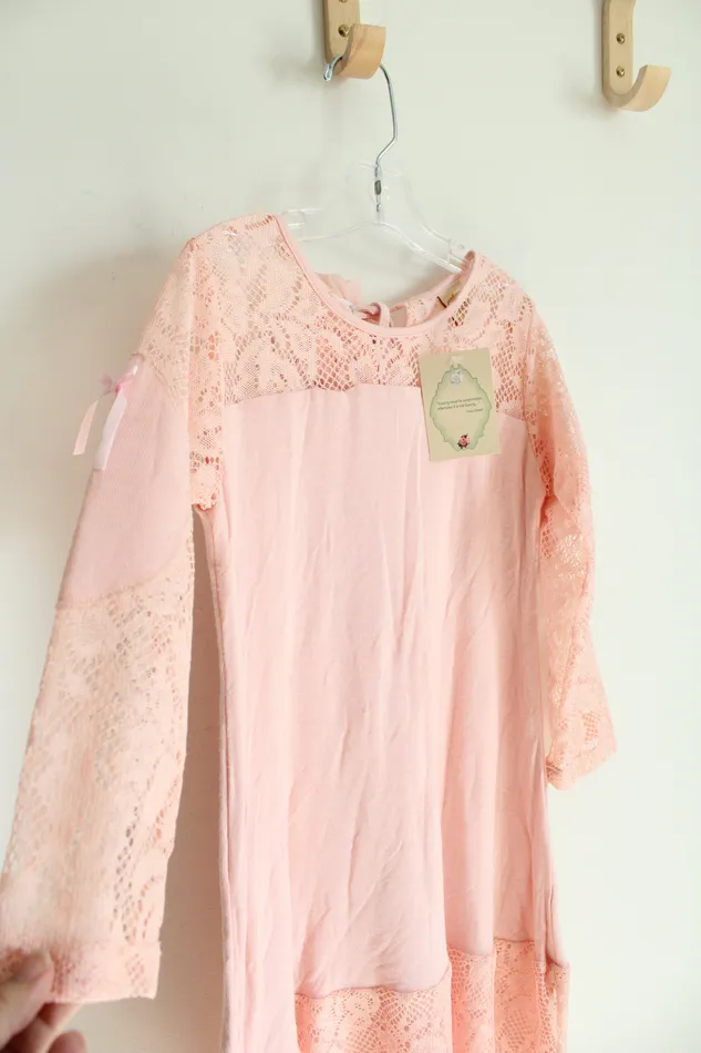 Necklaces Mia Bella Baby Couture NEW Mia Bella Baby Couture Light Pink Lacey Dress Youth 8