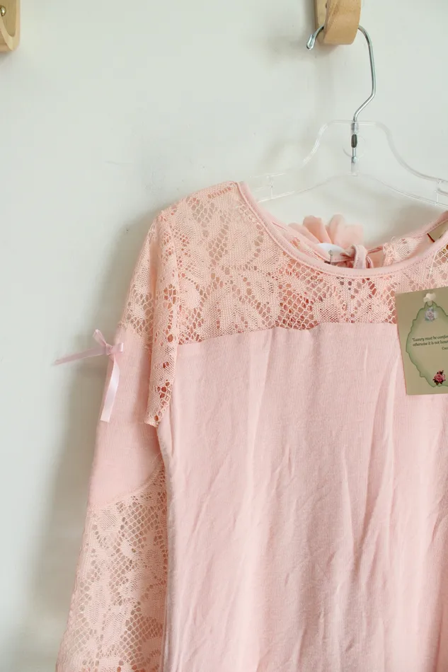 Necklaces Mia Bella Baby Couture NEW Mia Bella Baby Couture Light Pink Lacey Dress Youth 8
