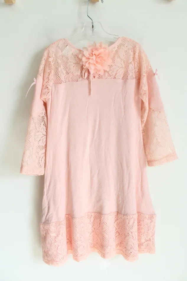 Necklaces Mia Bella Baby Couture NEW Mia Bella Baby Couture Light Pink Lacey Dress Youth 8