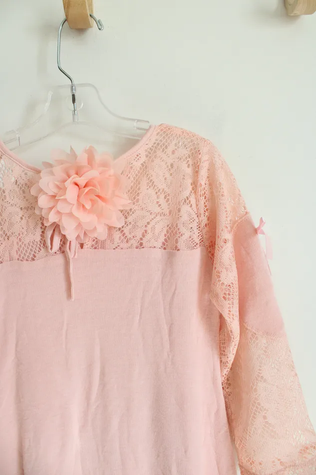 Necklaces Mia Bella Baby Couture NEW Mia Bella Baby Couture Light Pink Lacey Dress Youth 8