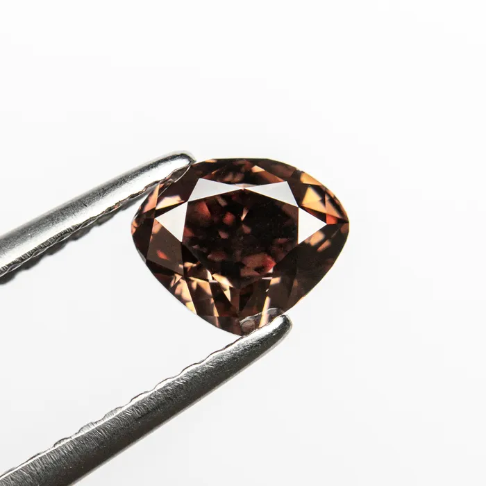 Necklaces Misfit Diamonds 100ct 537x656x393mm GIA VS2 Fancy Deep PinkBrown Heart Brilliant 2411601