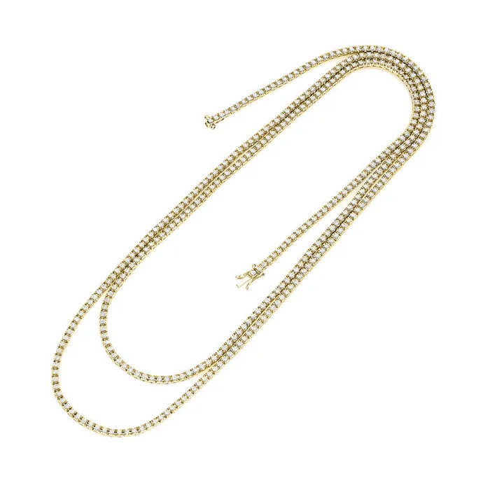 Necklaces RACHEL LYNN CHICAGO All The Way Diamond Yellow Gold 750cts Long 36 Tennis Necklace Necklaces RACHEL LYNN CHICAGO All The Way Diamond Yellow Gold 750cts Long 36 Tennis Necklace