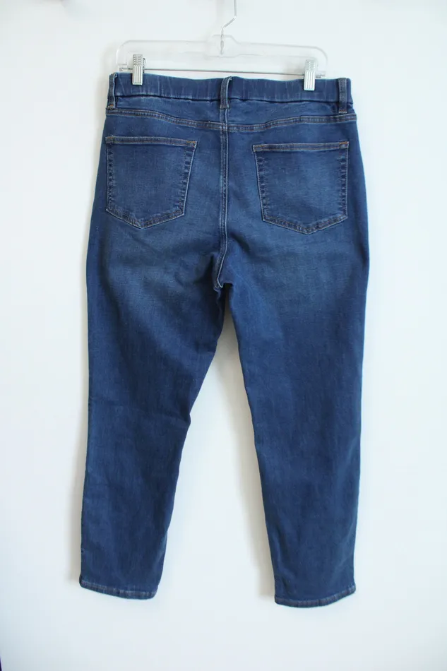 NEW DCo Mid Wash Jeans 12 DCo Earrings