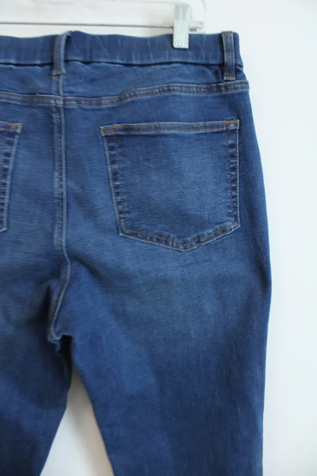 NEW DCo Mid Wash Jeans 12 DCo Earrings