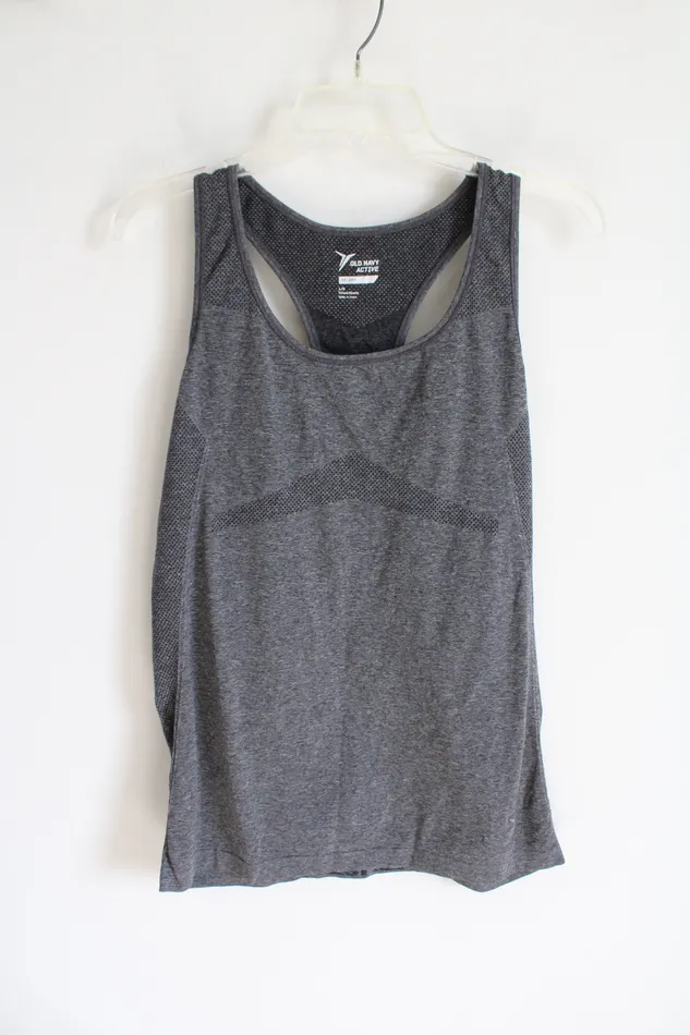 Old Navy Active Fitted GoDry Gray Tank L Old Navy Earrings