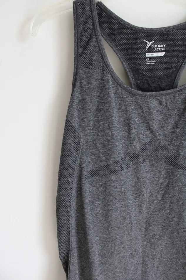Old Navy Active Fitted GoDry Gray Tank L Old Navy Earrings