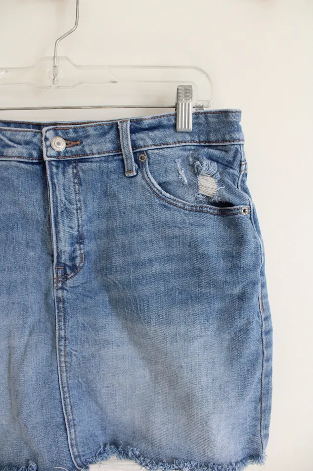 Old Navy Old Navy Denim Mini Skirt 12 Earrings