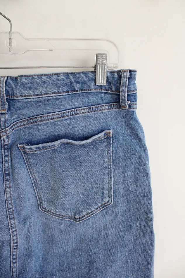 Old Navy Old Navy Denim Mini Skirt 12 Earrings