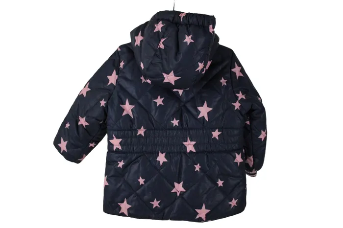Osh Kosh BGosh Earrings Osh Kosh Navy Blue Pink Star Puffer Coat 12 MO