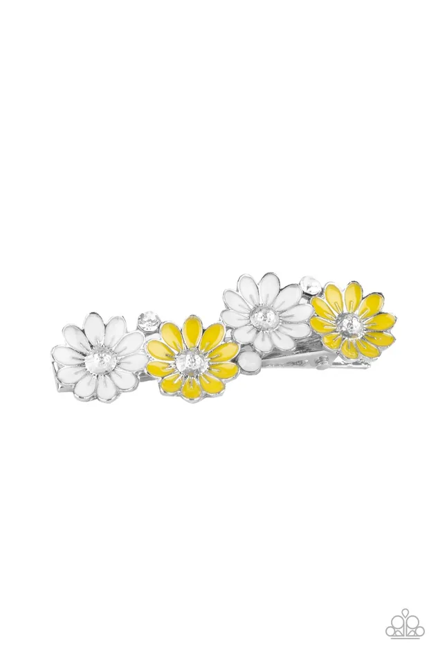 Paparazzi Accessories Earrings Ok BLOOMER Yellow