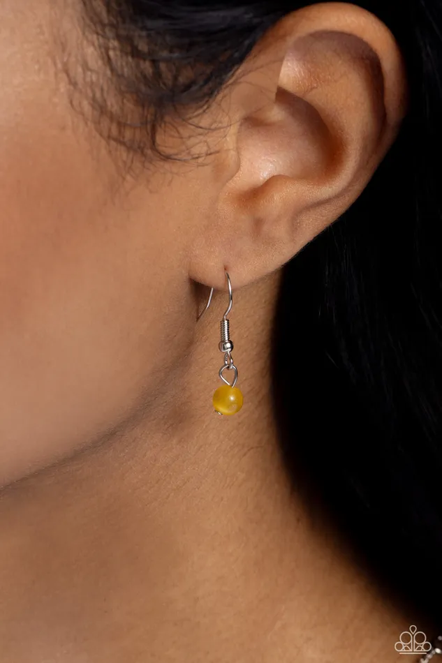 Paparazzi Accessories Earrings TopNotch Trinket Yellow