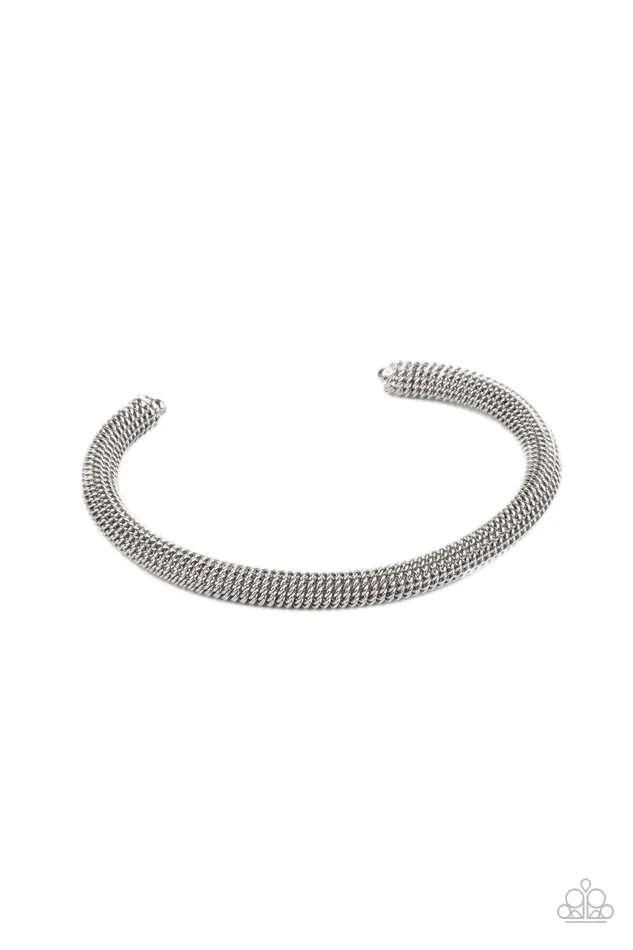 Paparazzi Accessories Rings Metro Machiavellian Silver