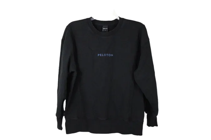 Peloton Side Panel Black Pullover Sweatshirt L Peloton Rings