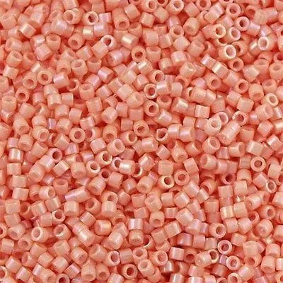Peppy Beads Earrings DB0207 Opaque Peach Luster Miyuki Delica 110