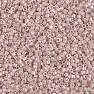 Peppy Beads Earrings DB1505 Opaque Pink Champagne AB Miyuki Delica 110