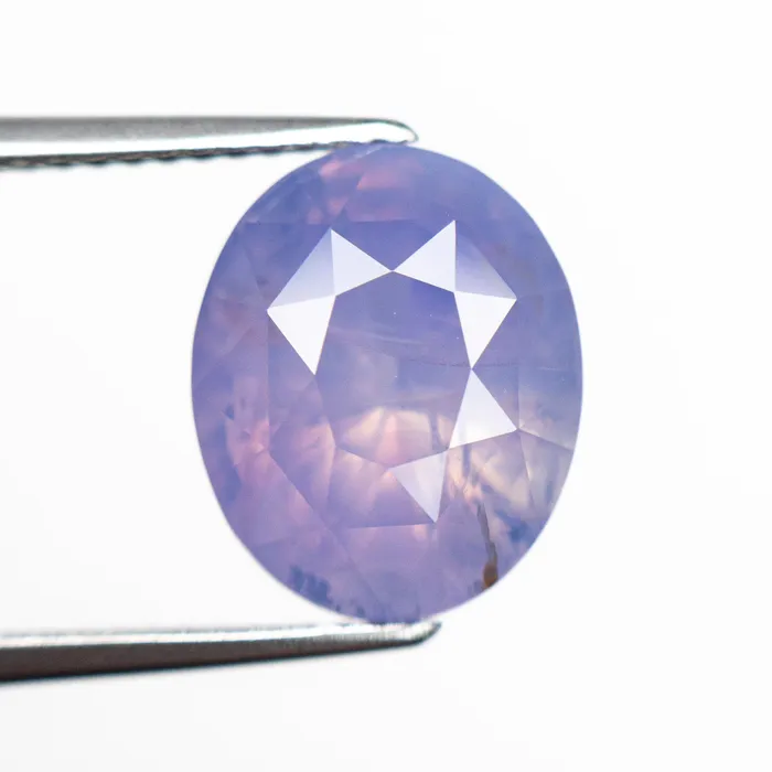 Pink Purple Brilliant Cut Sapphire 700ct Oval Misfit Gems Rings