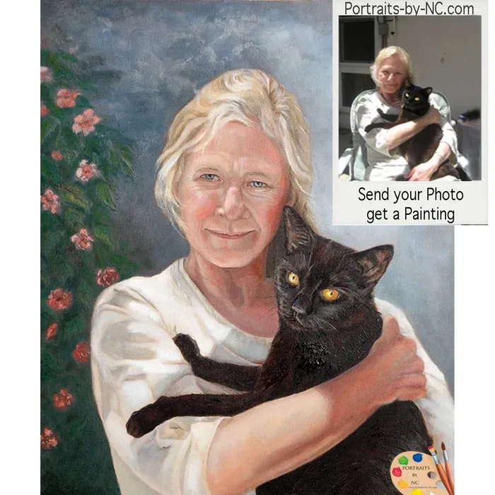 Portraits by NC Necklaces Adults with Pets Oil Portrait of Forever in my Heart Portraits by NC Necklaces Adults with Pets Oil Portrait of Forever in my Heart
