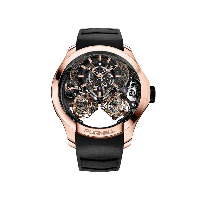 Purnell Purnell Escape II Rose Gold Watch Earrings