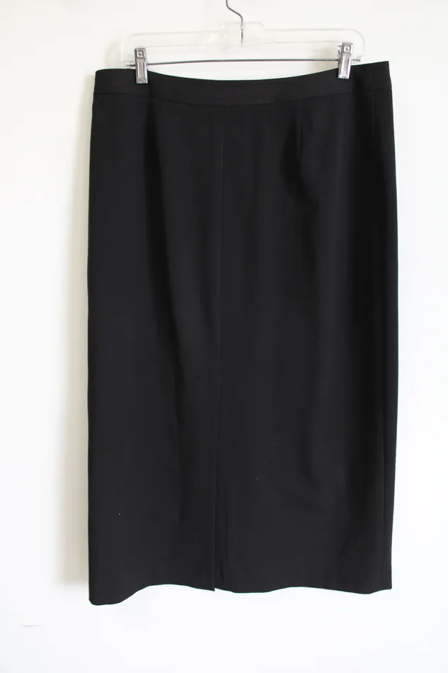 Rafaella Rafaella Black Zipper Detail Skirt 14 Rings