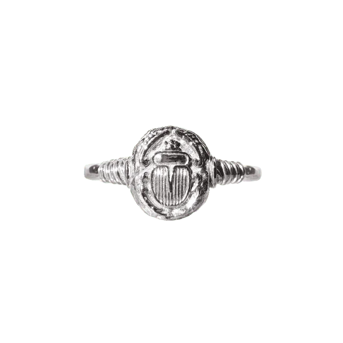 Rings Ancient Scarab Solid Gold Ring COMMON ERA