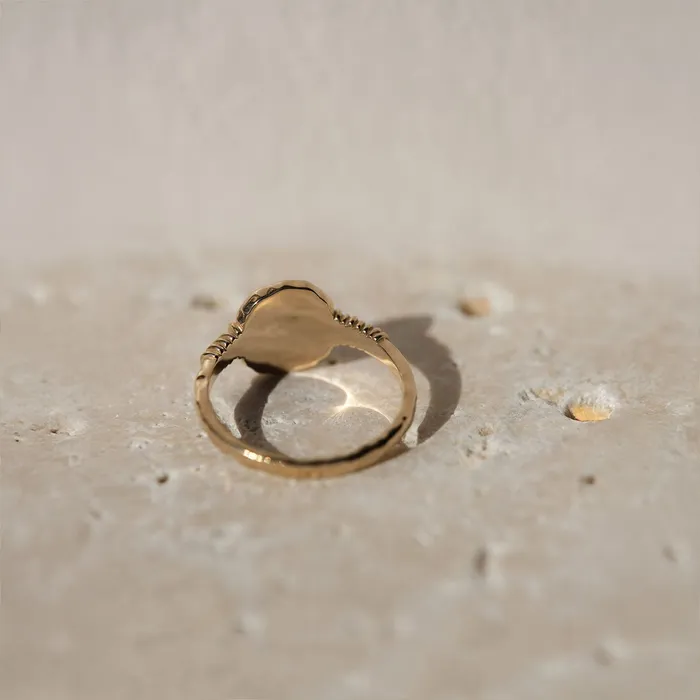 Rings Ancient Scarab Solid Gold Ring COMMON ERA