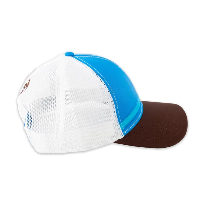 Rings GREATMOUNTAINWE Blue Hawaii Embroidered Mesh Tritone Ball Cap