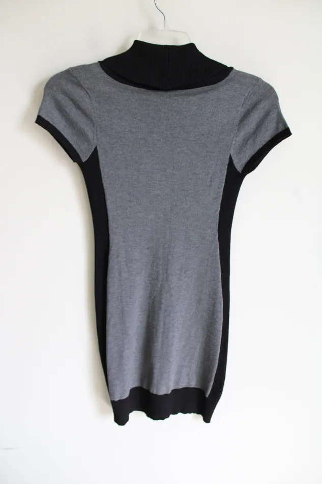 Rings Heart N Crush NEW Heart N Crush Gray Black Knit Sweater Dress M