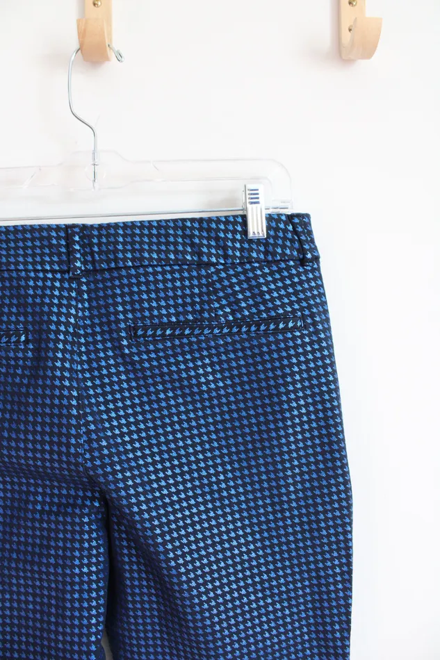 Rings Old Navy Old Navy Pixie Blue Black Houndstooth Shimmer Pants 12