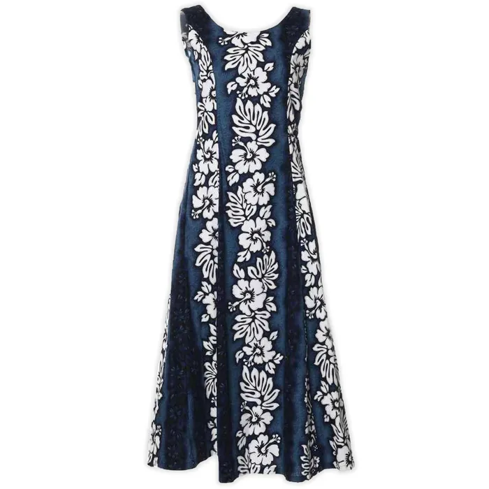 ROYALHAWNCREAT Rings Paradise Bay Hawaiian Floral Column Dress