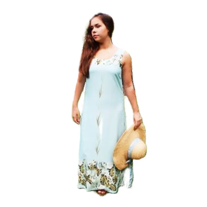 ROYALHAWNCREAT Rings Paradise Bay Hawaiian Floral Column Dress